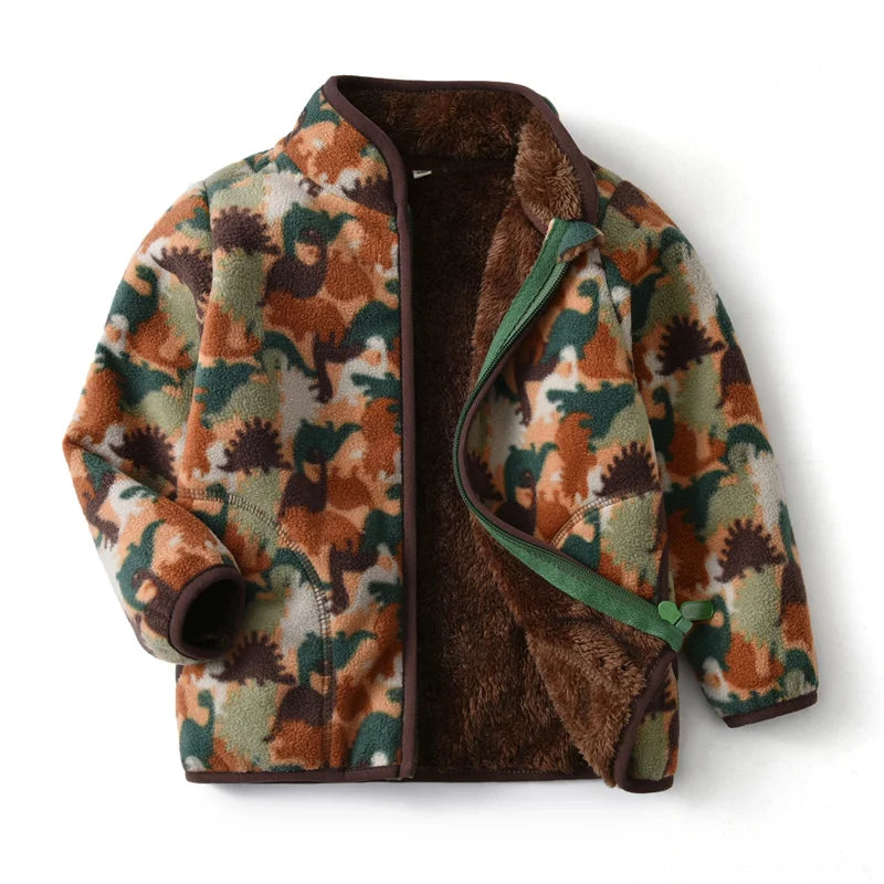 Camouflage Children Fleece Jackets