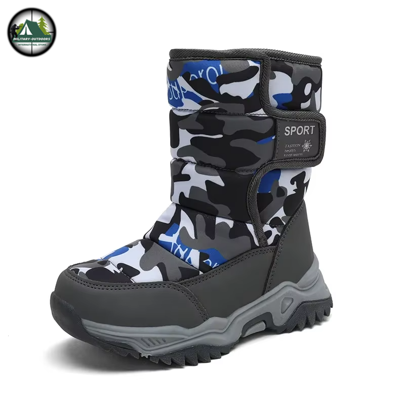 Camouflage Children Snow Boots