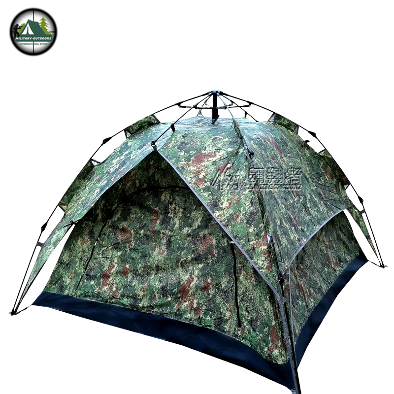 Camouflage Double Decker Automatic Tent for 2-3 Person