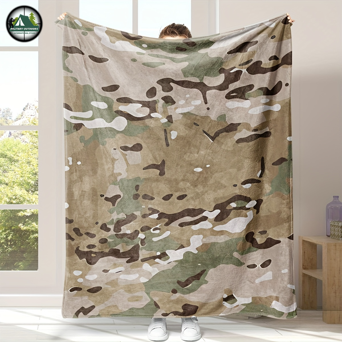 Camouflage Flannel Blanket