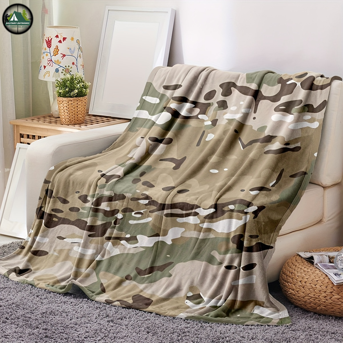 Camouflage Flannel Blanket