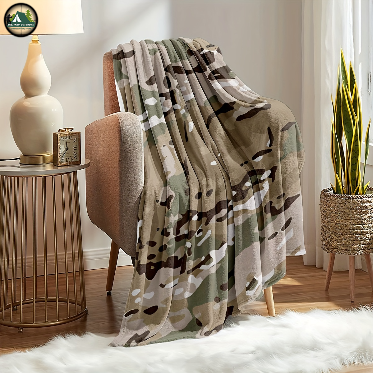 Camouflage Flannel Blanket