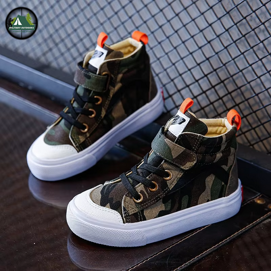 Camouflage High Top Shoes