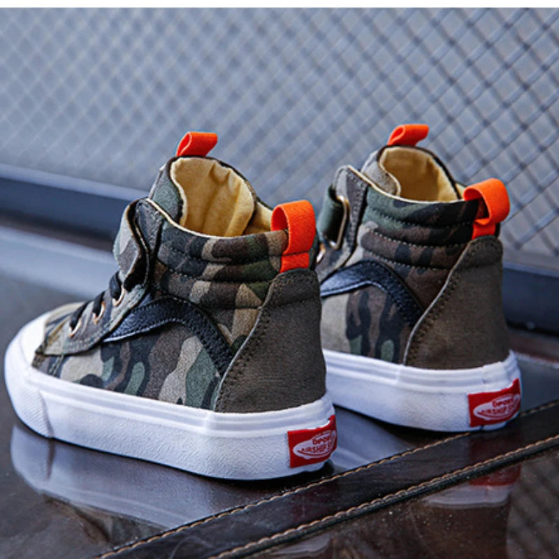 Camouflage High Top Shoes