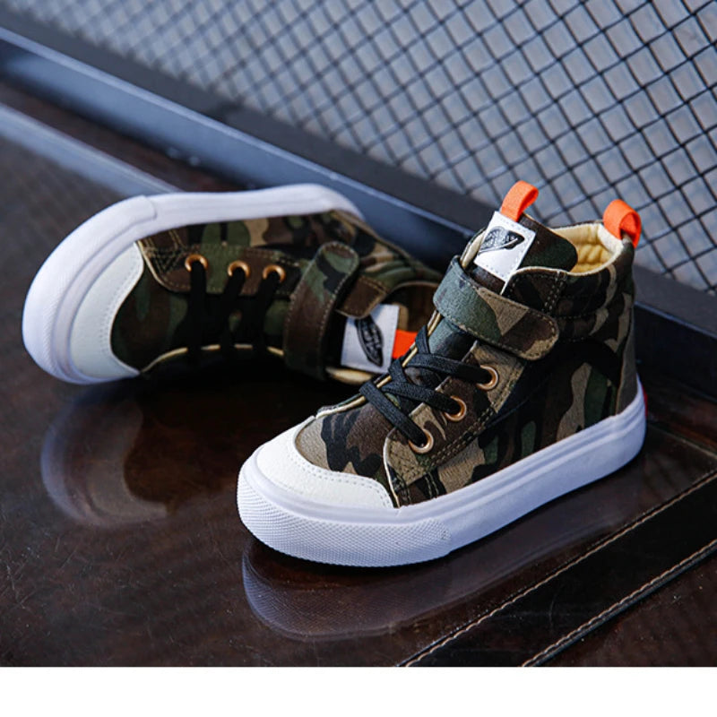 Camouflage High Top Shoes