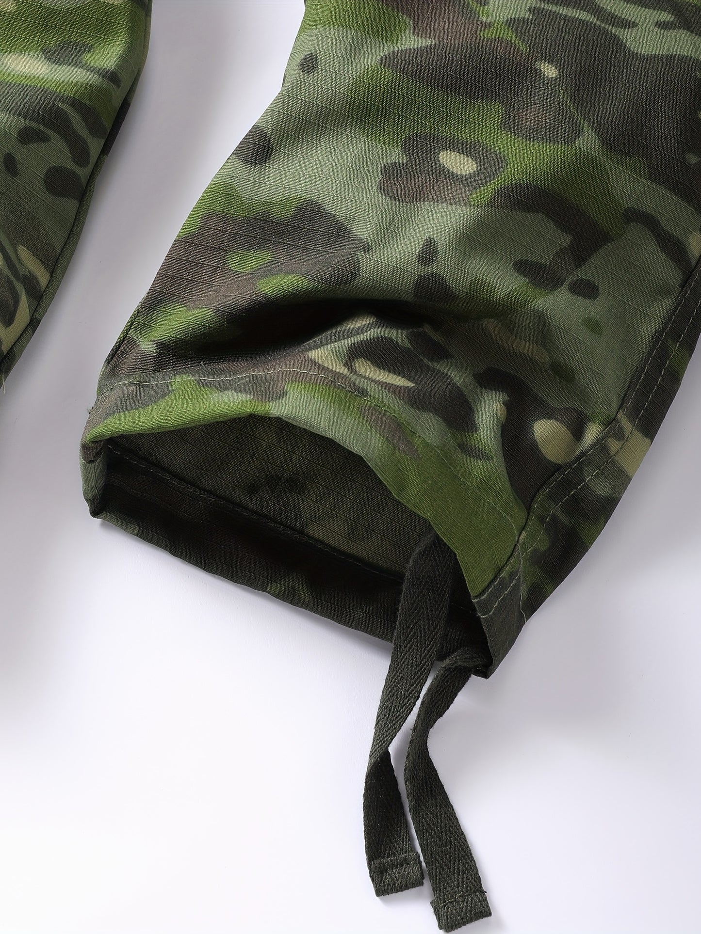 Camouflage Pants With Multiple Flap Pockets