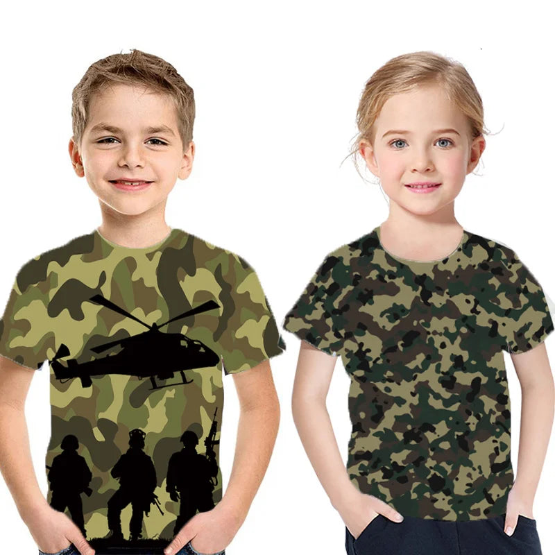 Camouflage  Printing T-Shirt