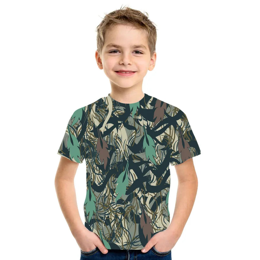 Camouflage  Printing T-Shirt