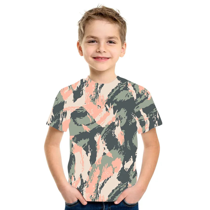 Camouflage  Printing T-Shirt