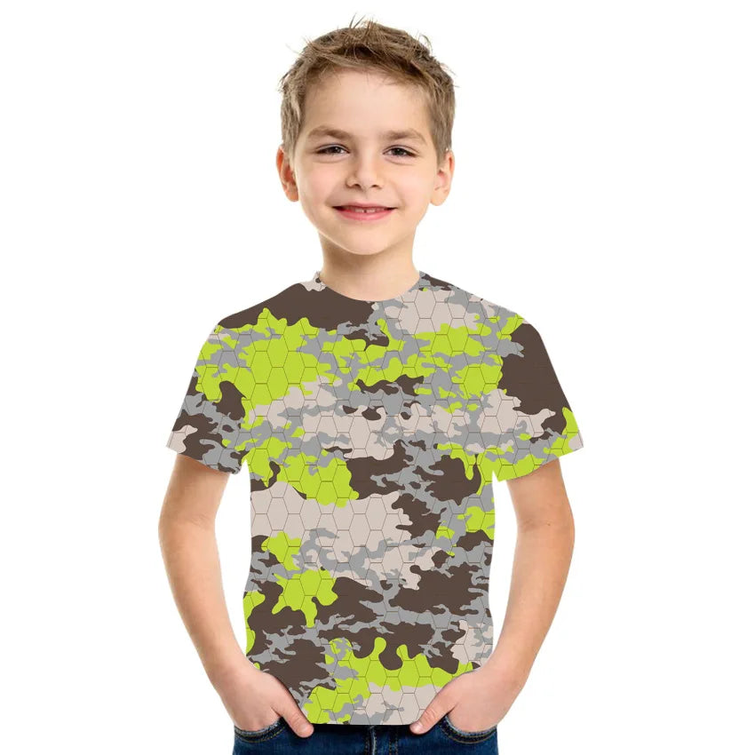 Camouflage  Printing T-Shirt