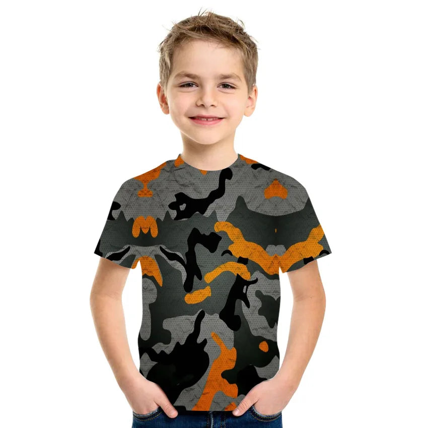 Camouflage  Printing T-Shirt