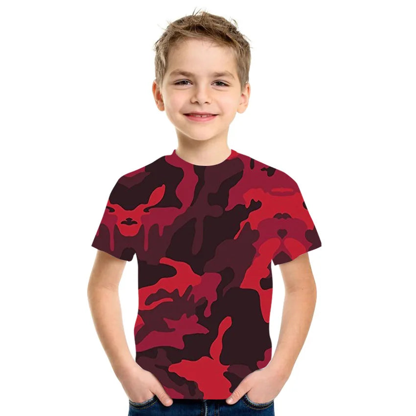 Camouflage  Printing T-Shirt