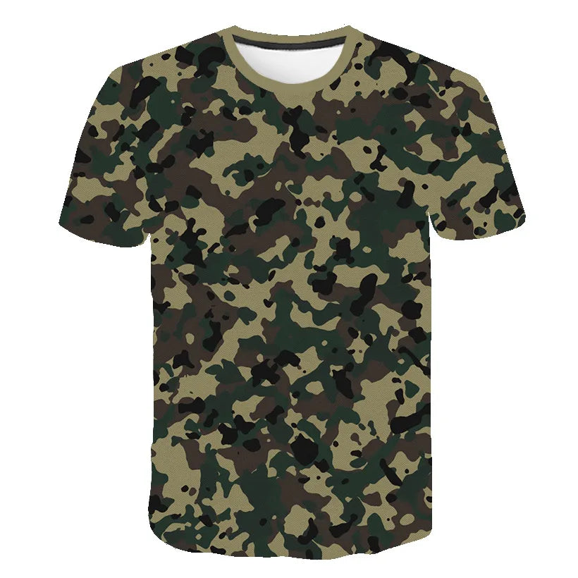 Camouflage  Printing T-Shirt