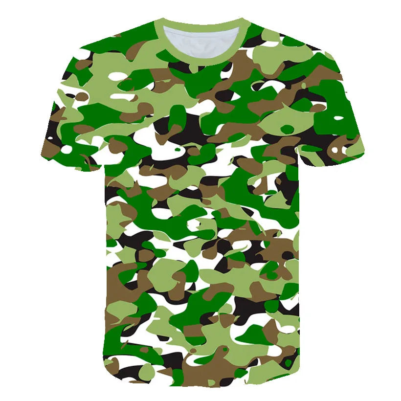 Camouflage  Printing T-Shirt