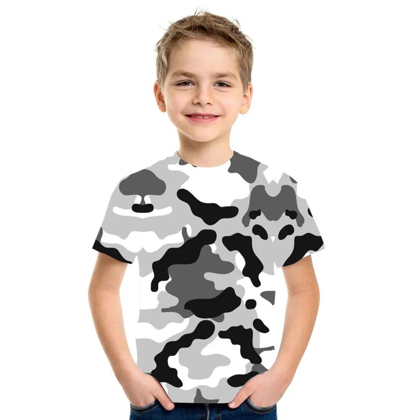 Camouflage  Printing T-Shirt