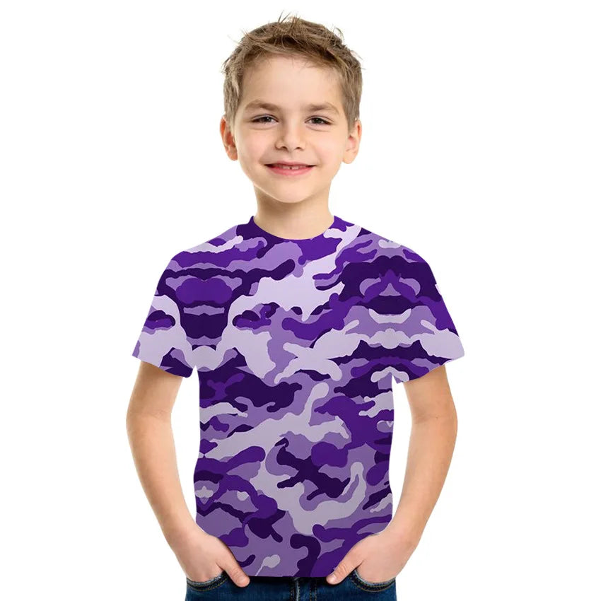 Camouflage  Printing T-Shirt