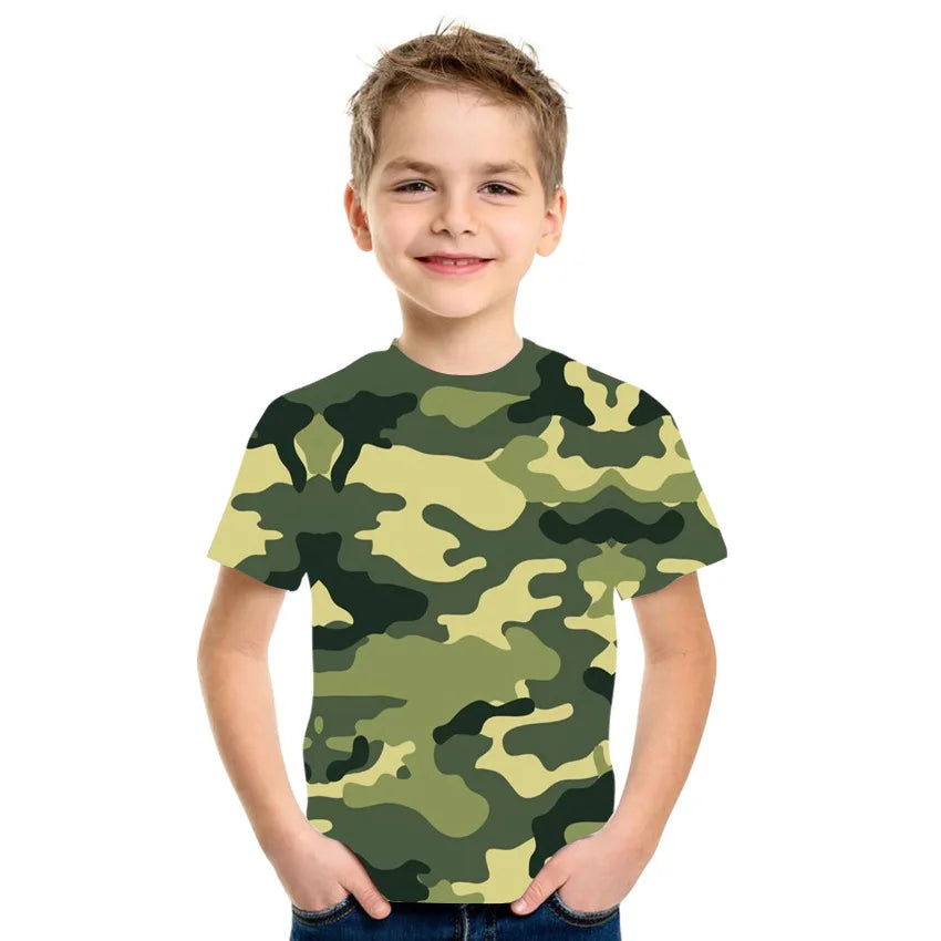 Camouflage  Printing T-Shirt