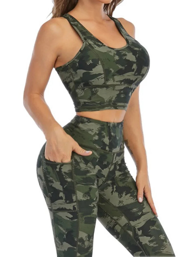 Camouflage Sports Bra