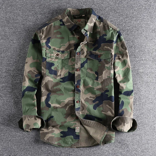 Camouflage US Army Long-Sleeved Shirt