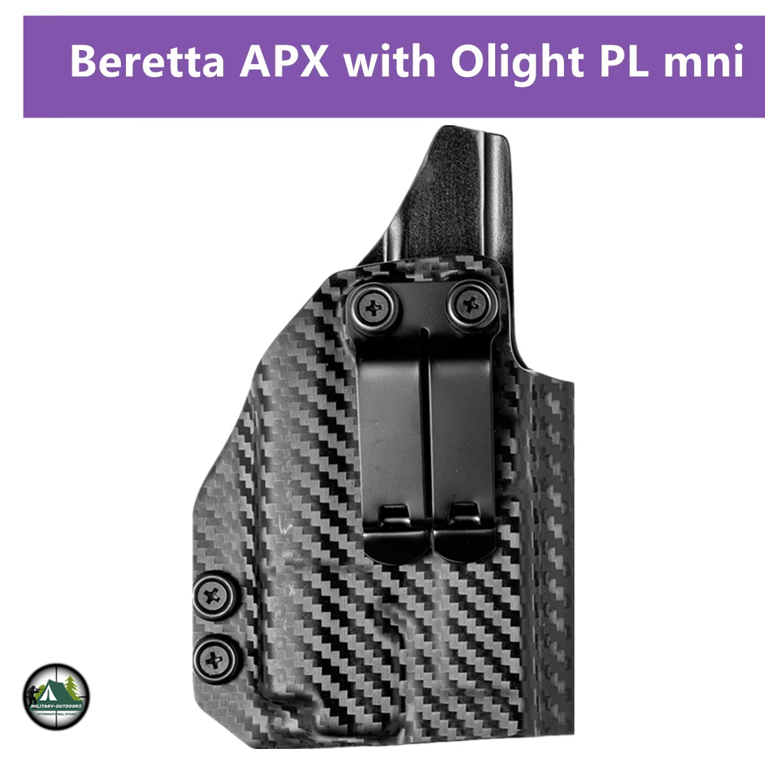 Carbon Holster For Beretta APX Full Size 9mm