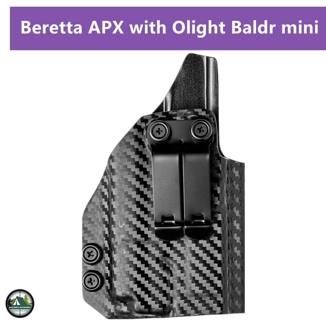 Carbon Holster For Beretta APX Full Size 9mm