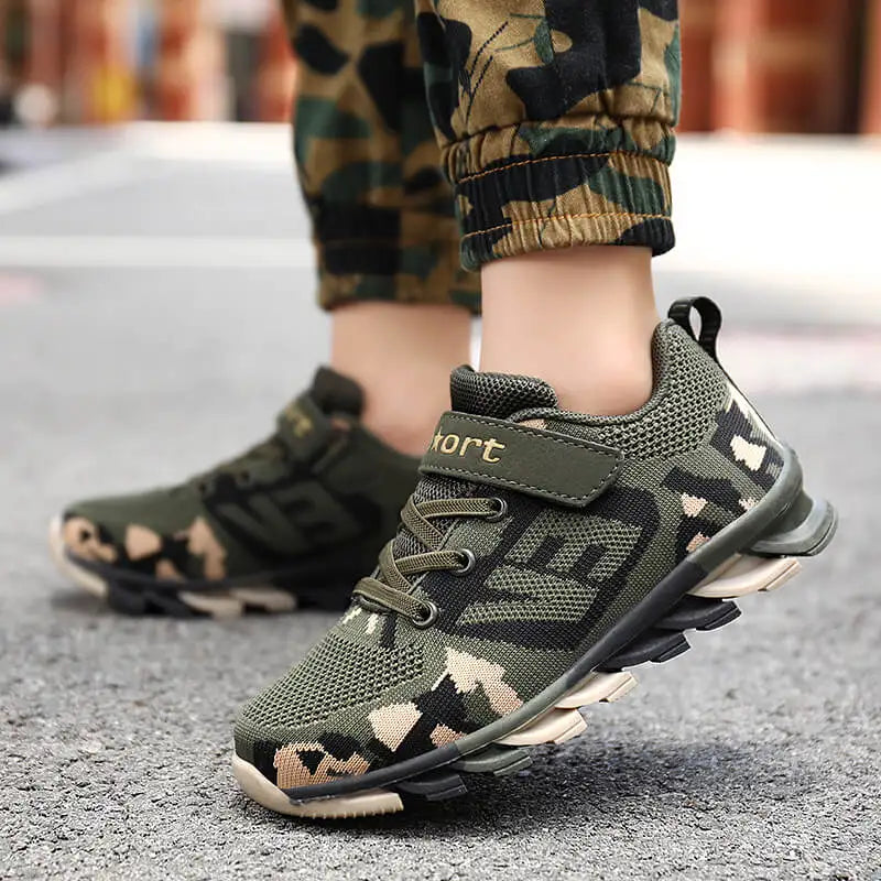 Children Boys Outdoor Camouflage Sneakers