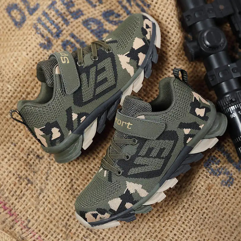 Children Boys Outdoor Camouflage Sneakers