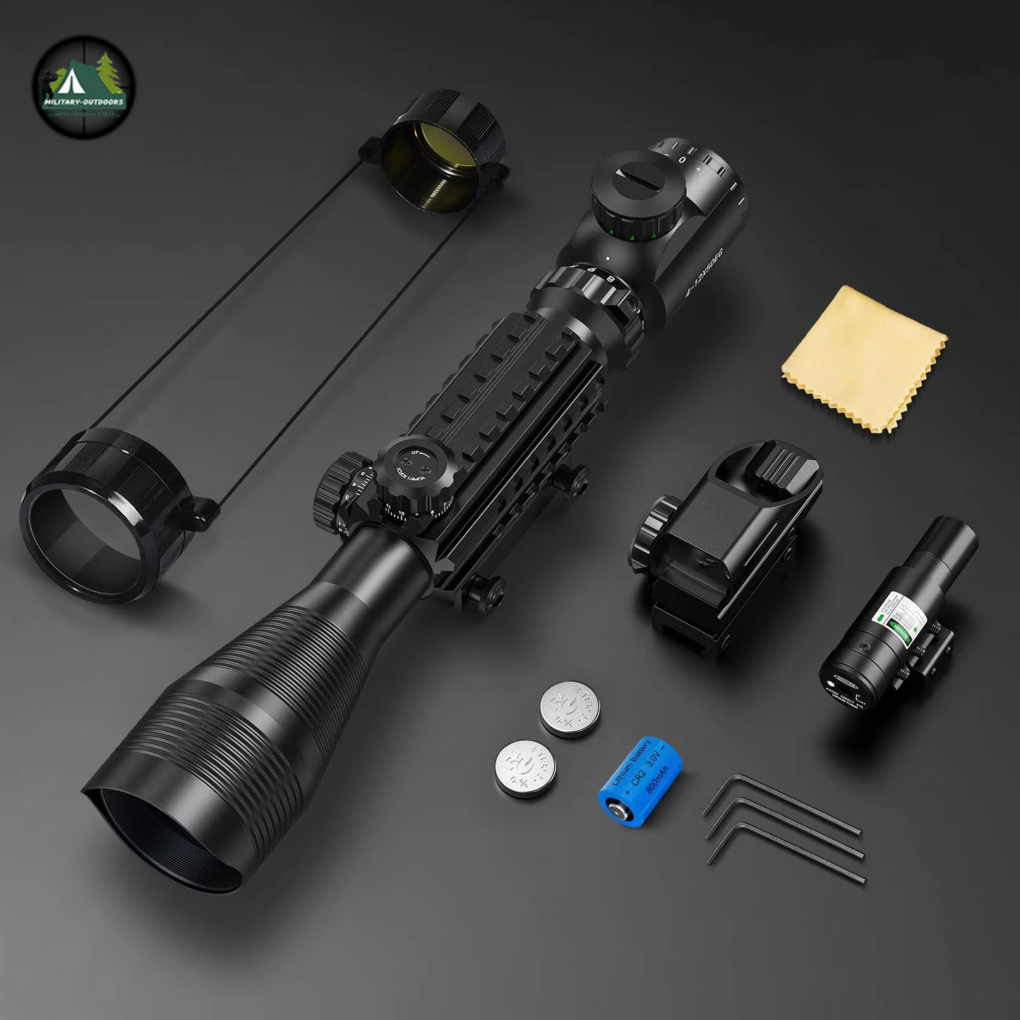 Combo Riflescope 4-12x50 with 20mm