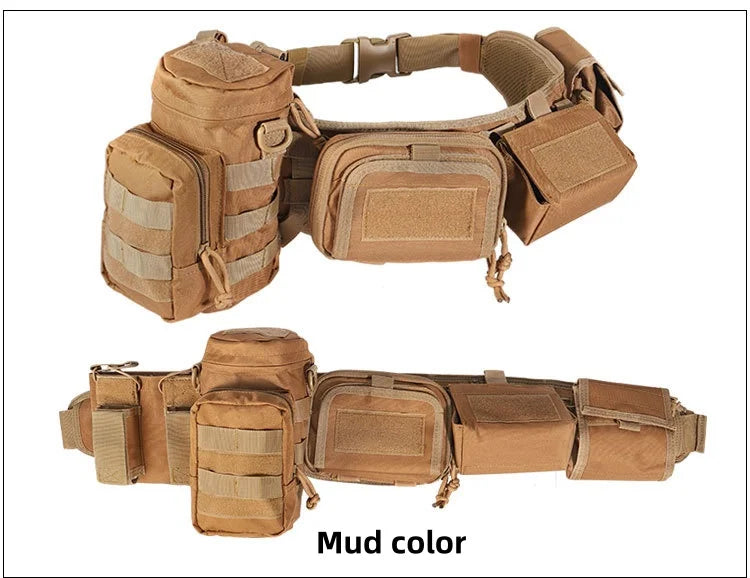 Custom Molle Pockets Tactical Belt