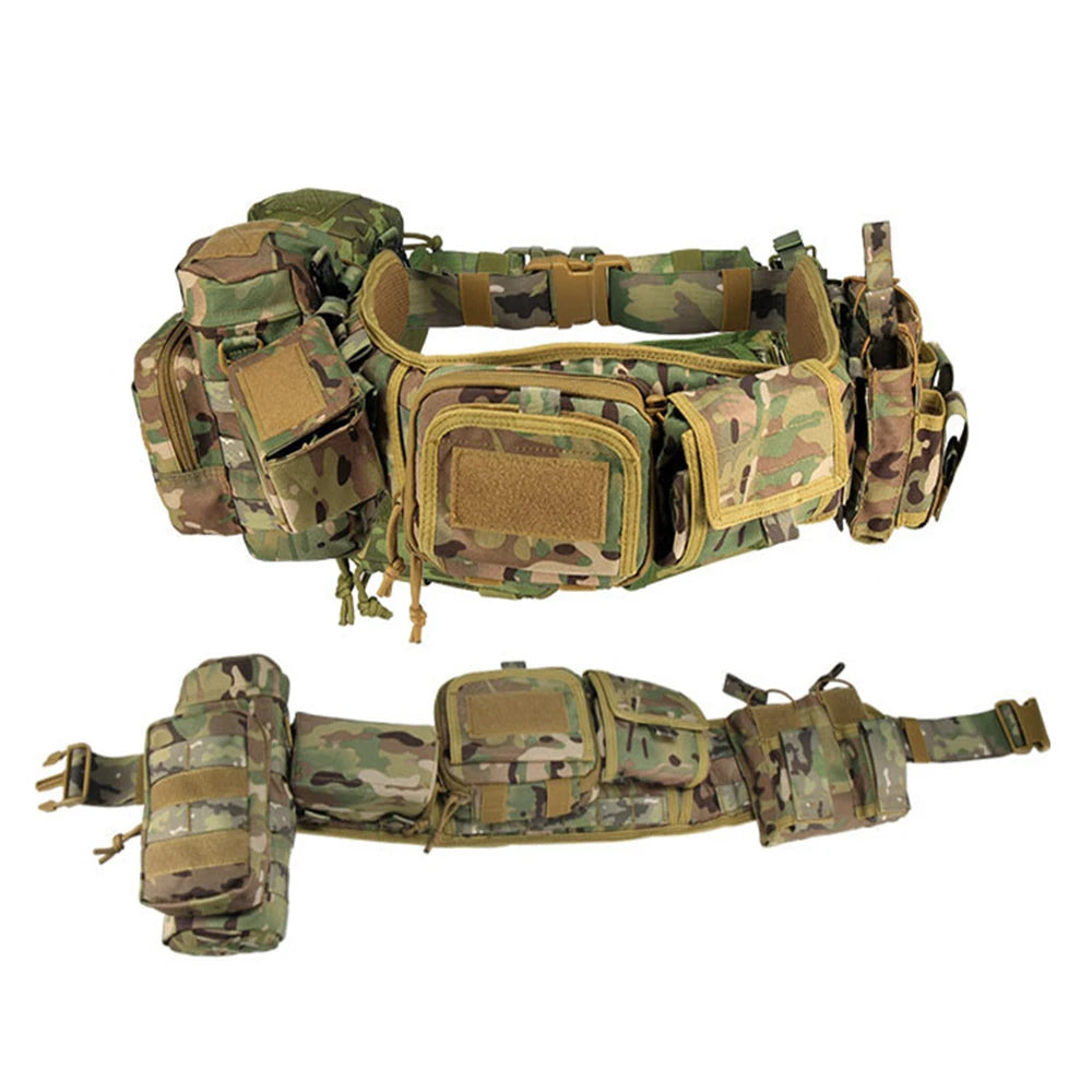 Custom Molle Pockets Tactical Belt