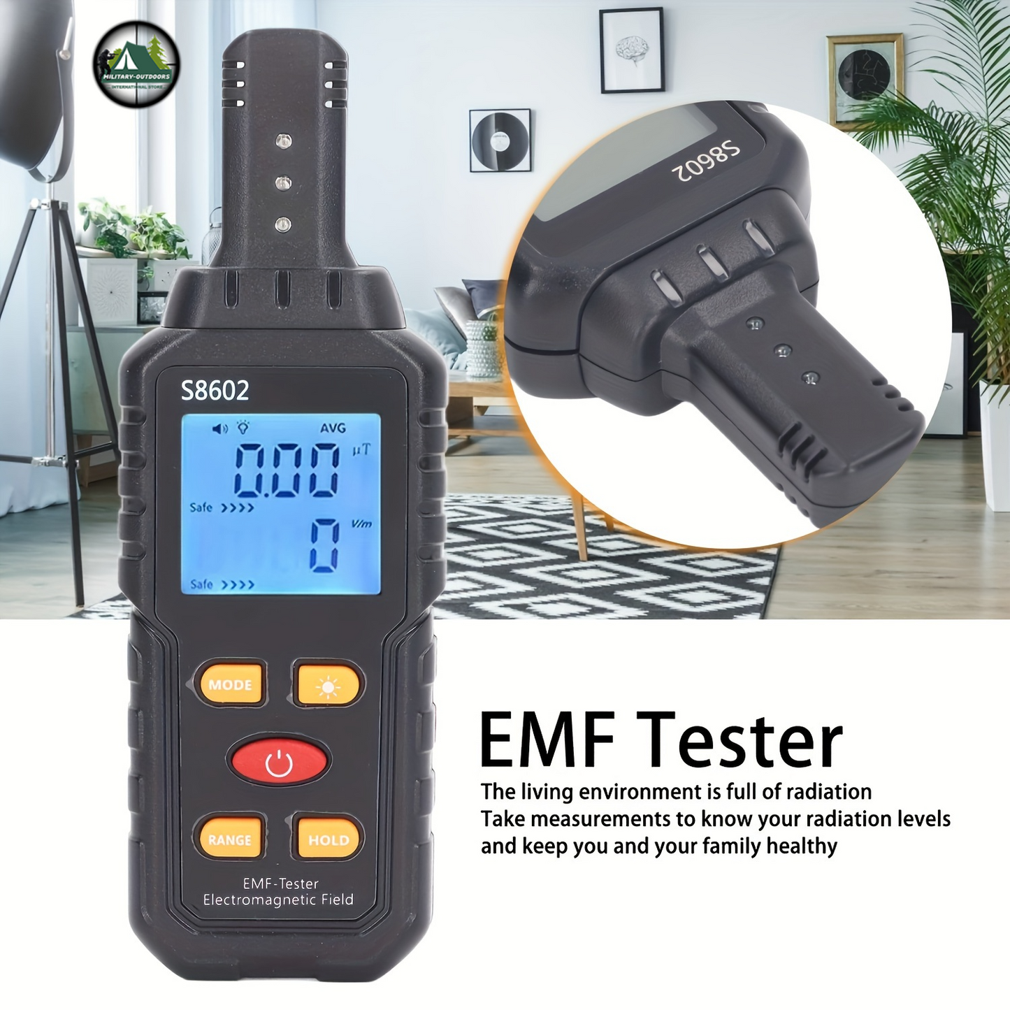 Digital EMF Meter - Radiation Detector for Home Appliance