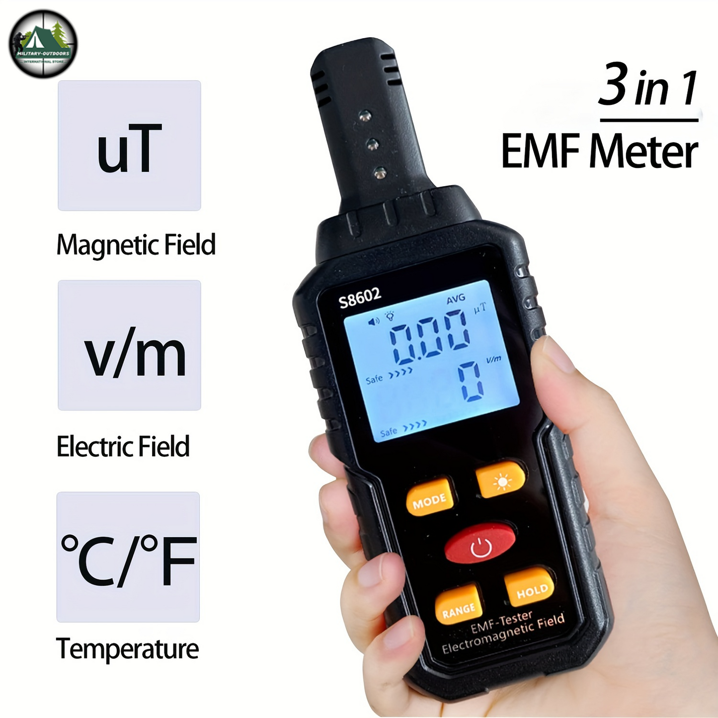 Digital EMF Meter - Radiation Detector for Home Appliance