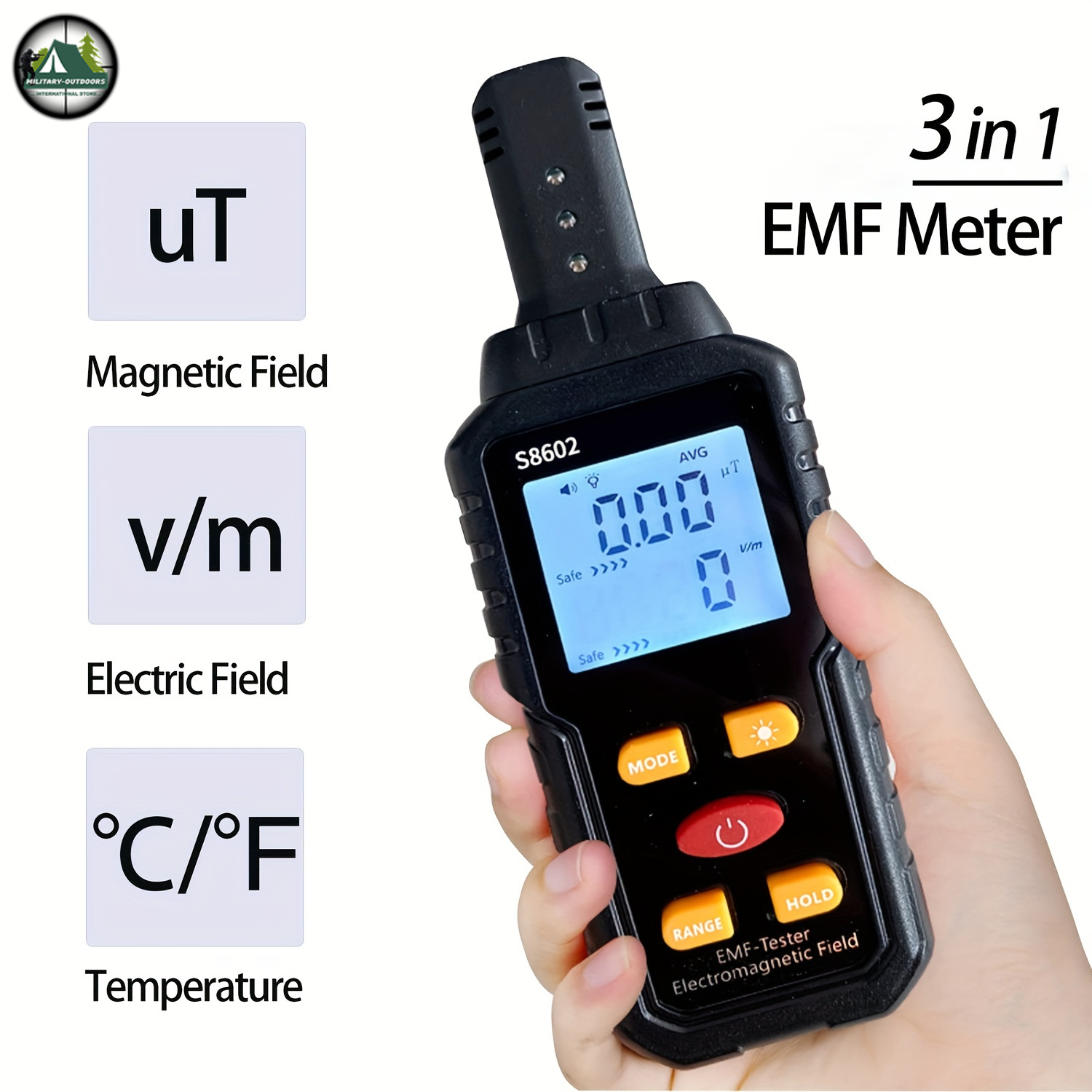 Digital EMF Meter - Radiation Detector for Home Appliance