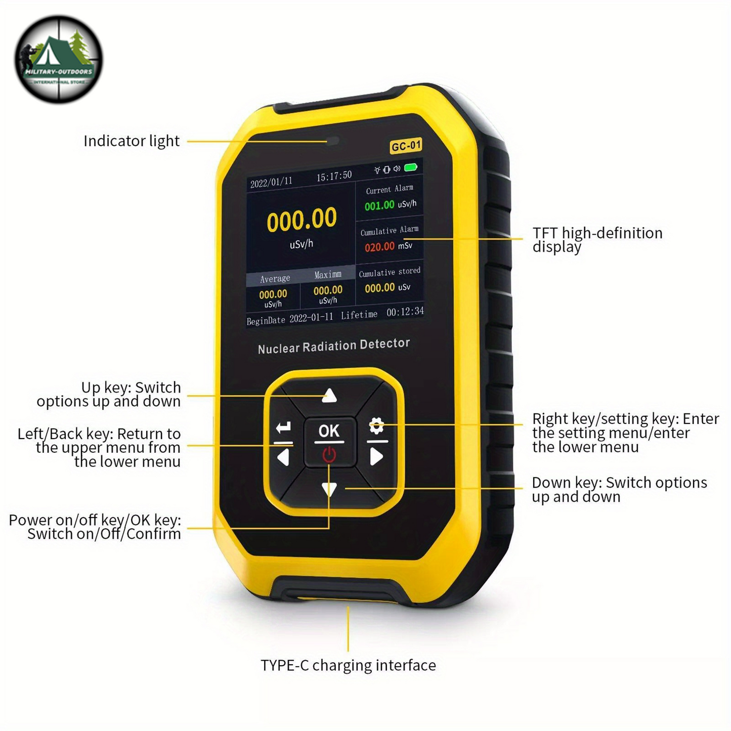 Geiger Counter Radiation Detector