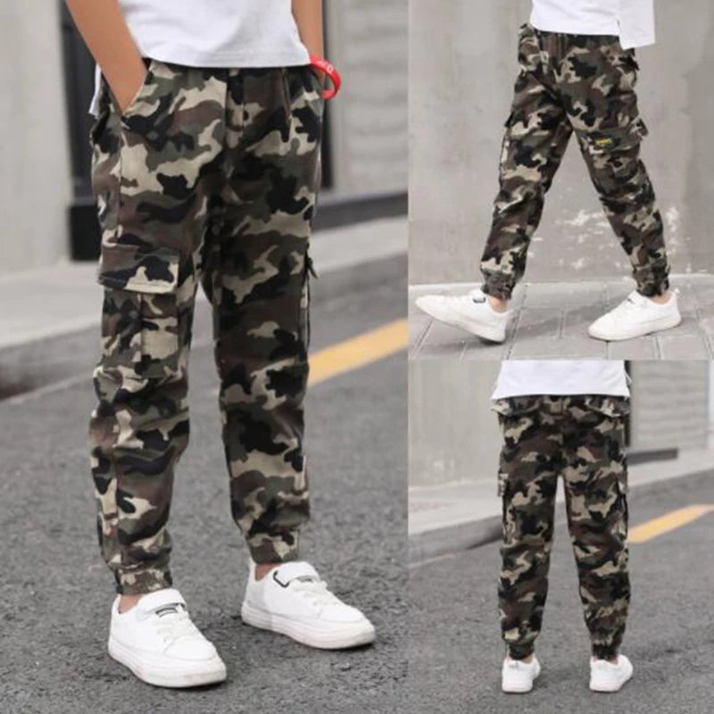 Boys Camouflage Cargo Pants (3-14 Years)