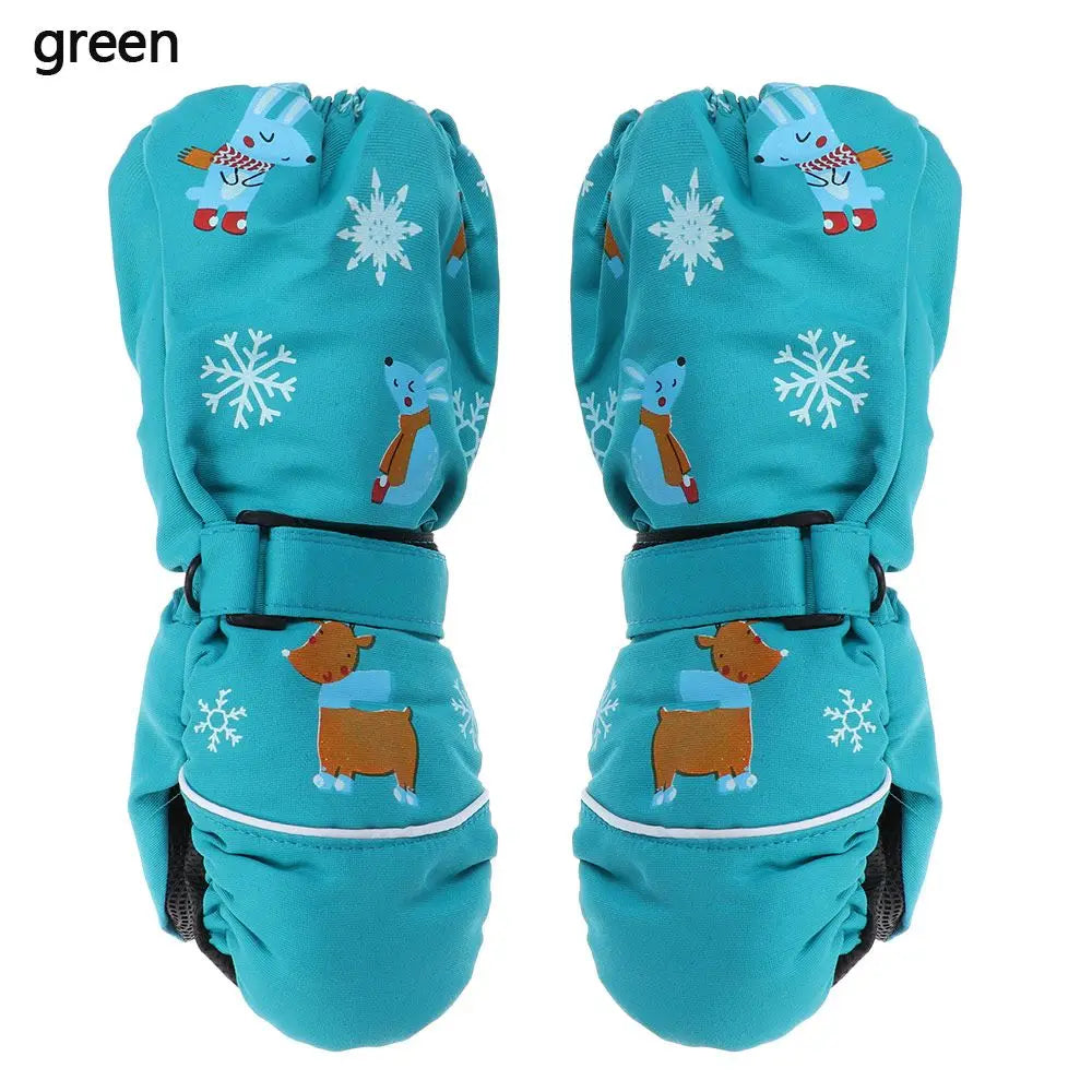 Kids Winter Waterproof Gloves For 2-6 Years Old