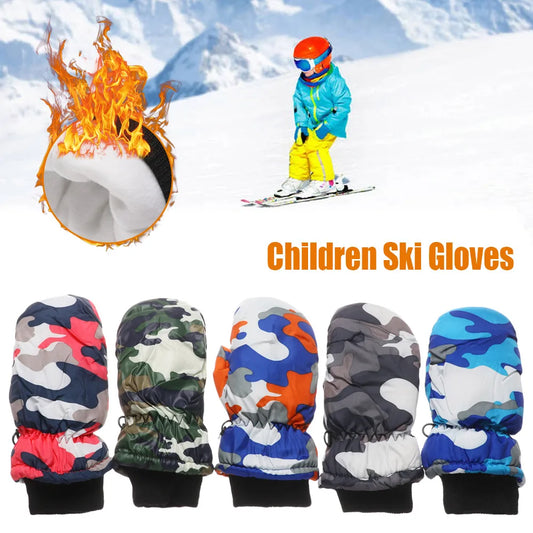 Kids Winter Waterproof Gloves For 2-6 Years Old