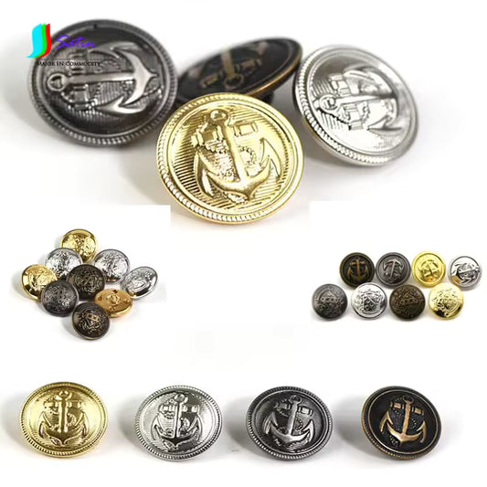 10 pcs WWII German Kriegsmarine Navy Tunic Buttons Military-Outdoors