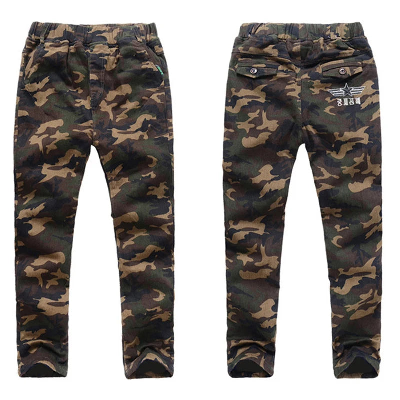 Boys Camouflage Cargo Pants (3-14 Years)