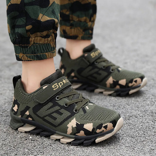 Children Boys Outdoor Camouflage Sneakers