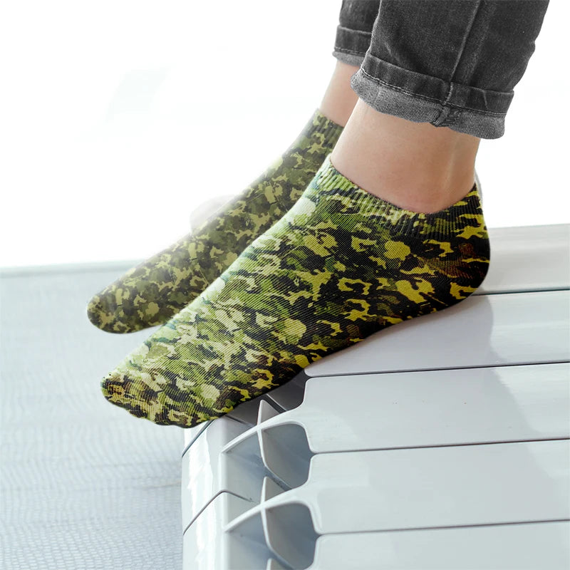 Fashion Camouflage Cotton Ankle Socks