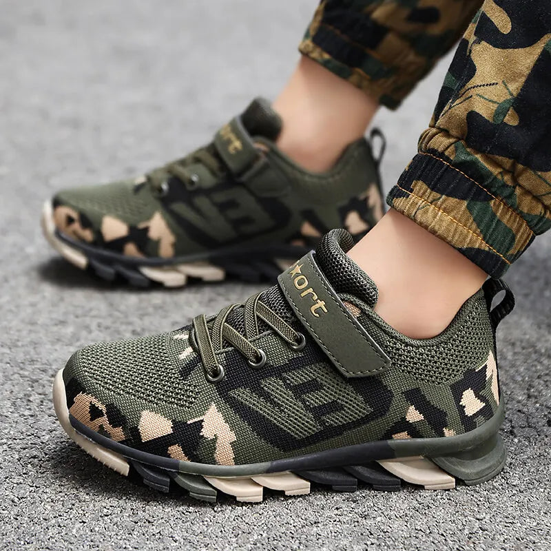 Children Boys Outdoor Camouflage Sneakers