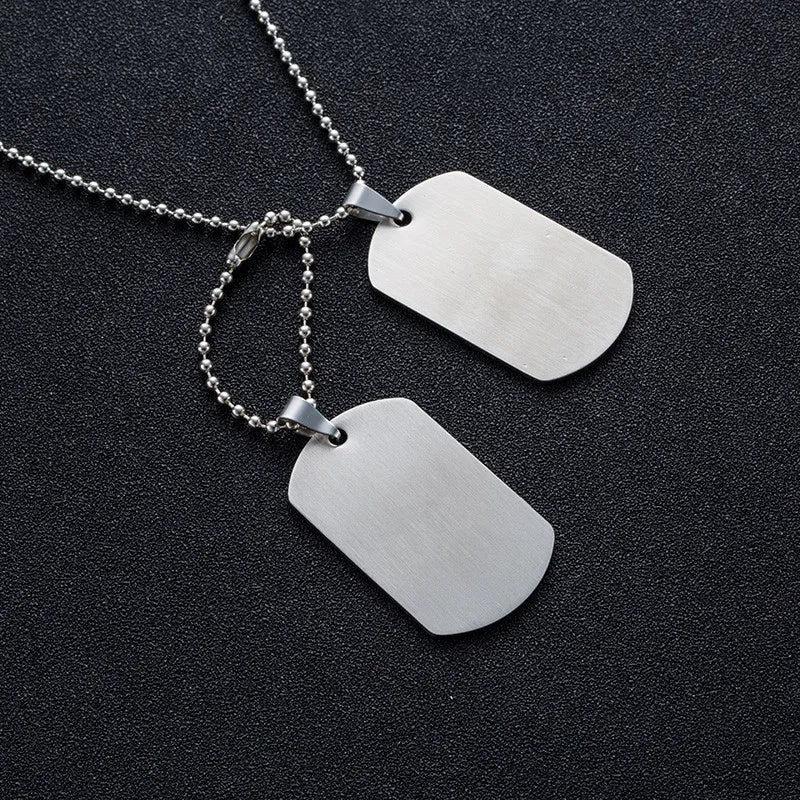 Army Engraving ID Necklace & Pendants