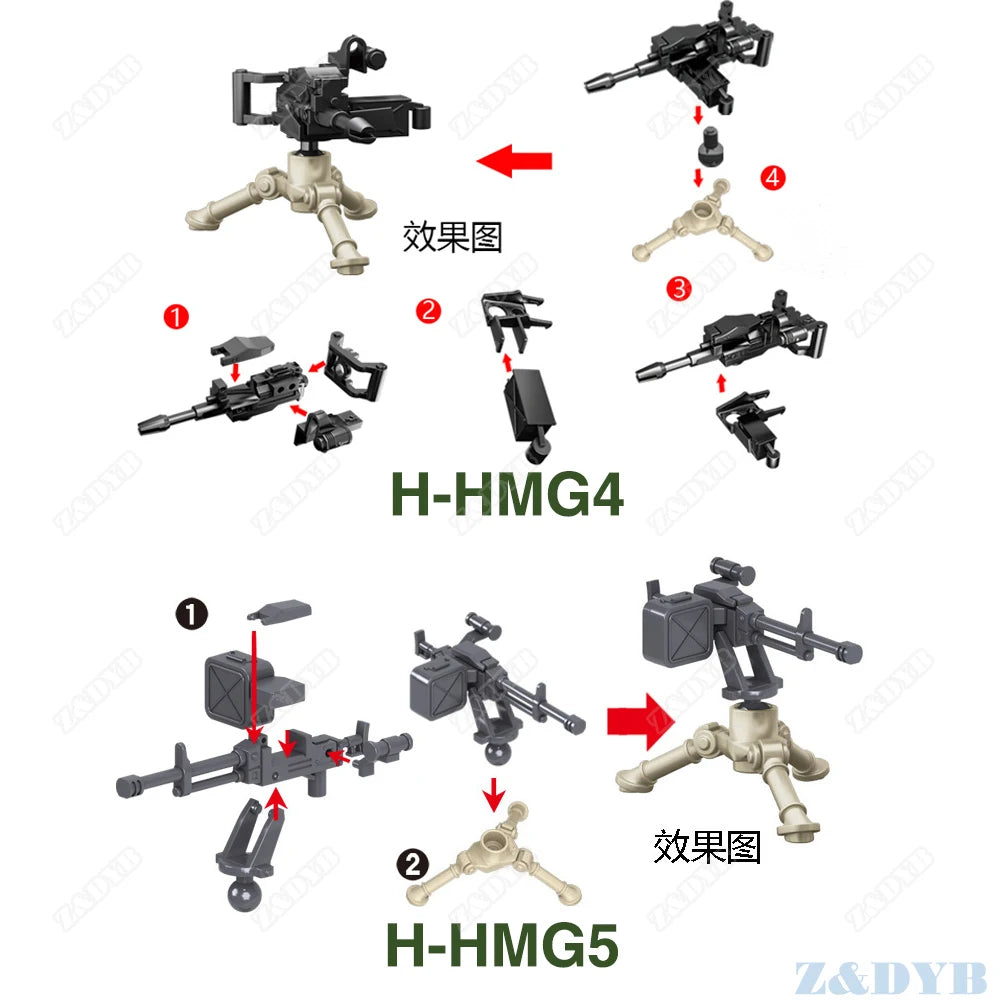 Heavy Machine Guns WW2 Model Toys