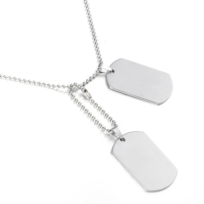 Army Engraving ID Necklace & Pendants