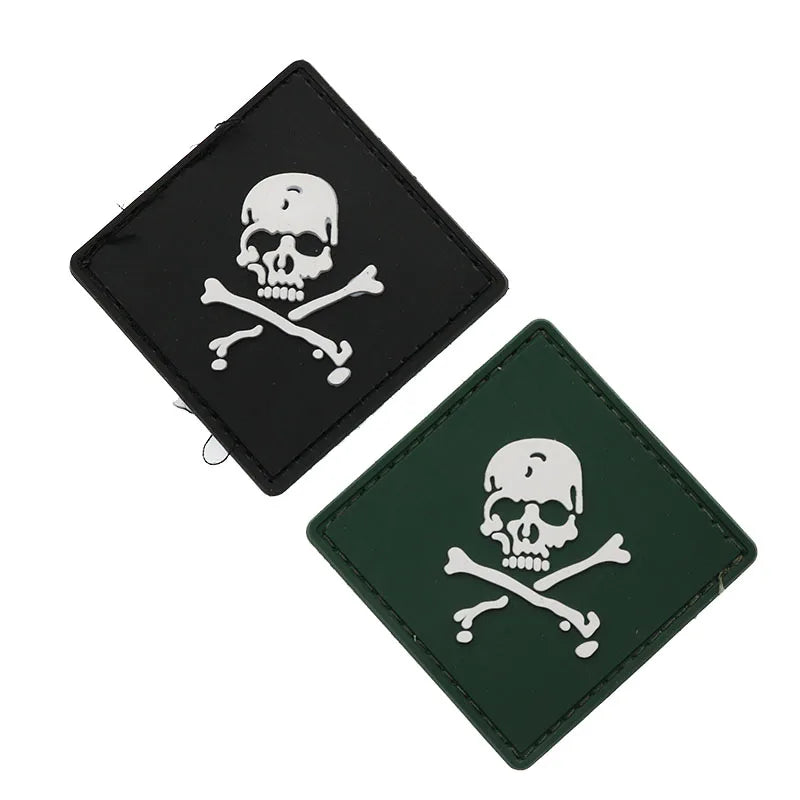 Skull PVC Armband Badge - Decoration Patch