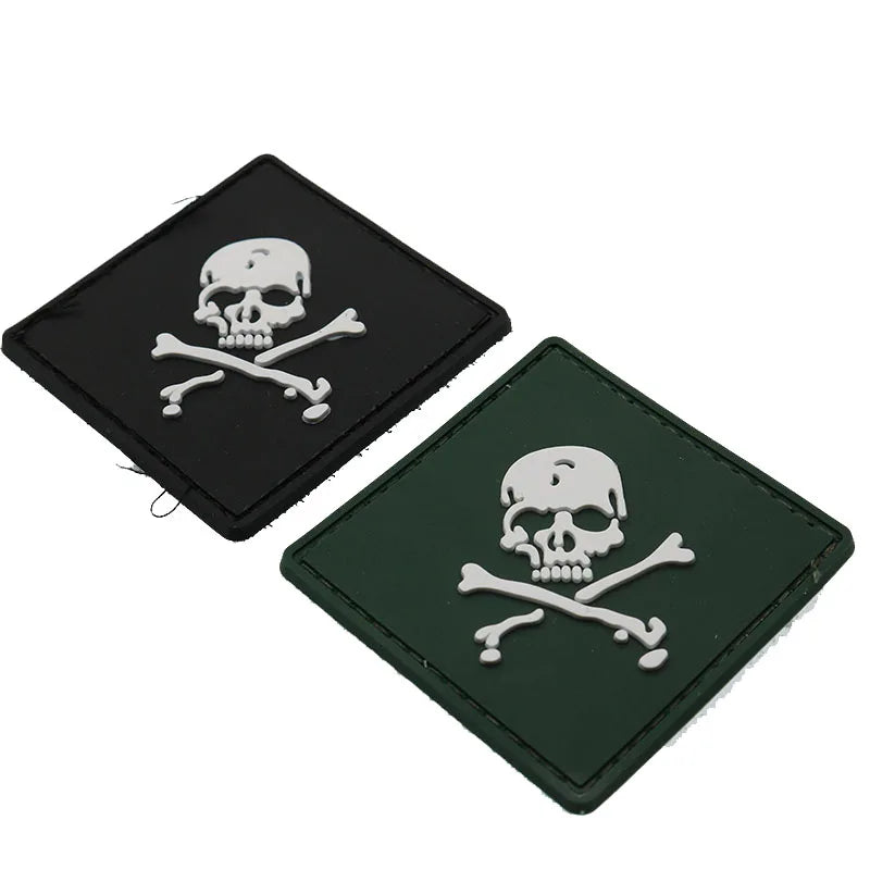 Skull PVC Armband Badge - Decoration Patch