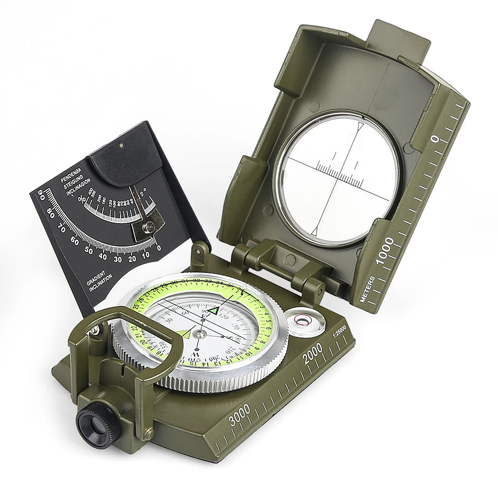 Multifunctional All Metal Military  Compass