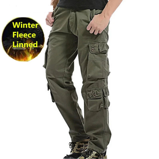 Winter Military Fleece Men Pants