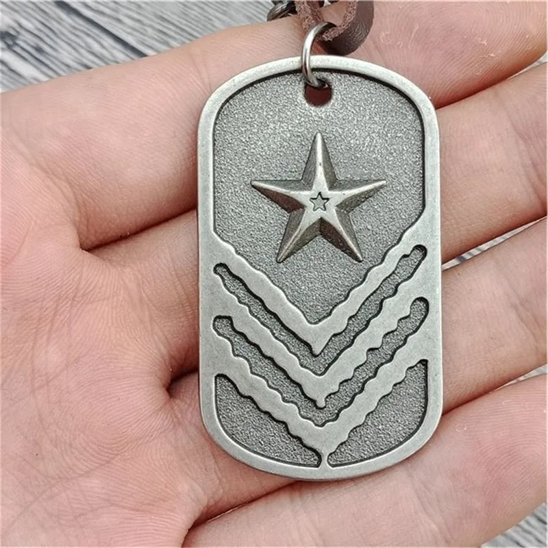 Army Style Stainless Steel Pendant Necklaces